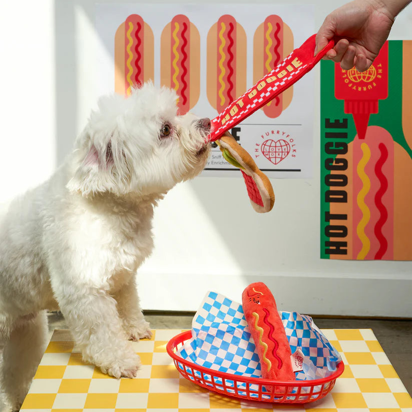 美國the furryfolks｜Hot Dog 熱狗嗅聞藏食玩具