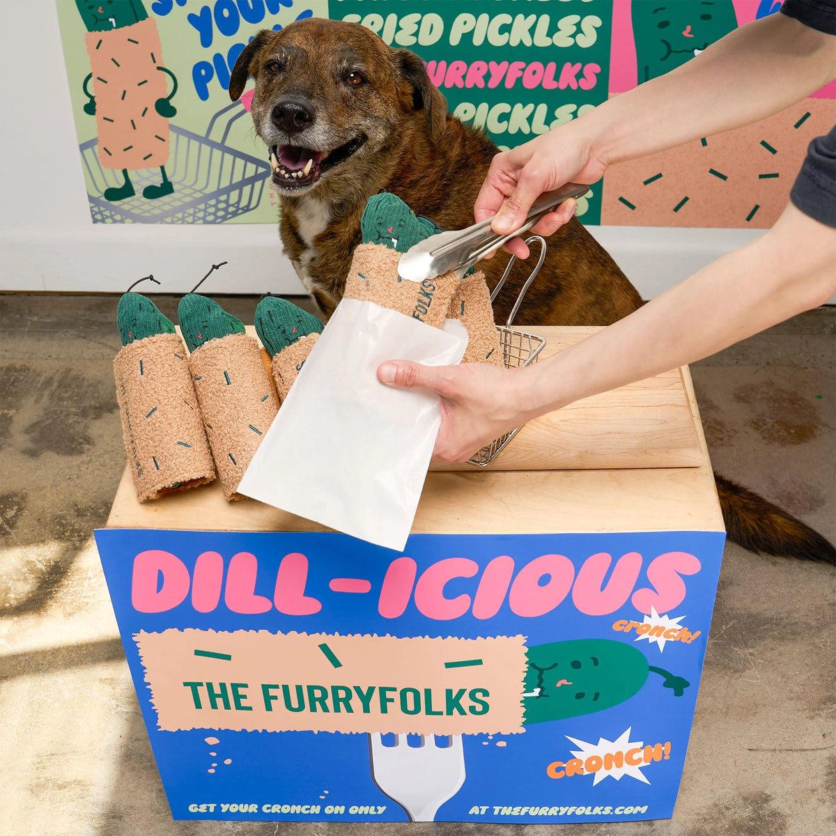 美國the furryfolks | 炸酸黃瓜捲餅 嗅聞藏食玩具